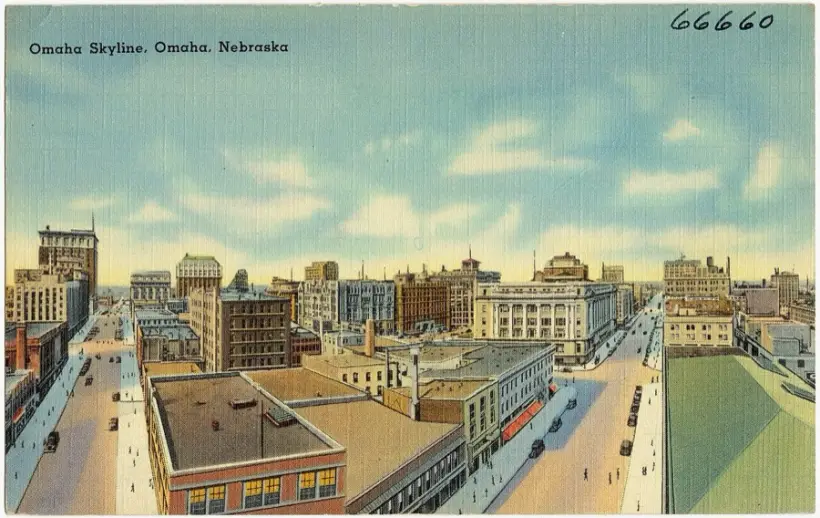 Nebraska skyline — shop local on iSocialize